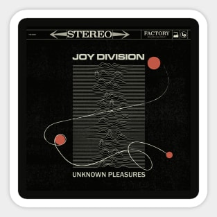 Unknown Pleasures Album Cover Varient Sticker